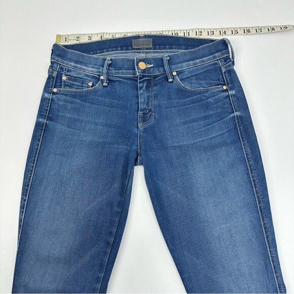 Mother Women's The Vamp Spiked Heels to Tractor Wheels Designer Jeans W25-28/L28 - Picture 8 of 11